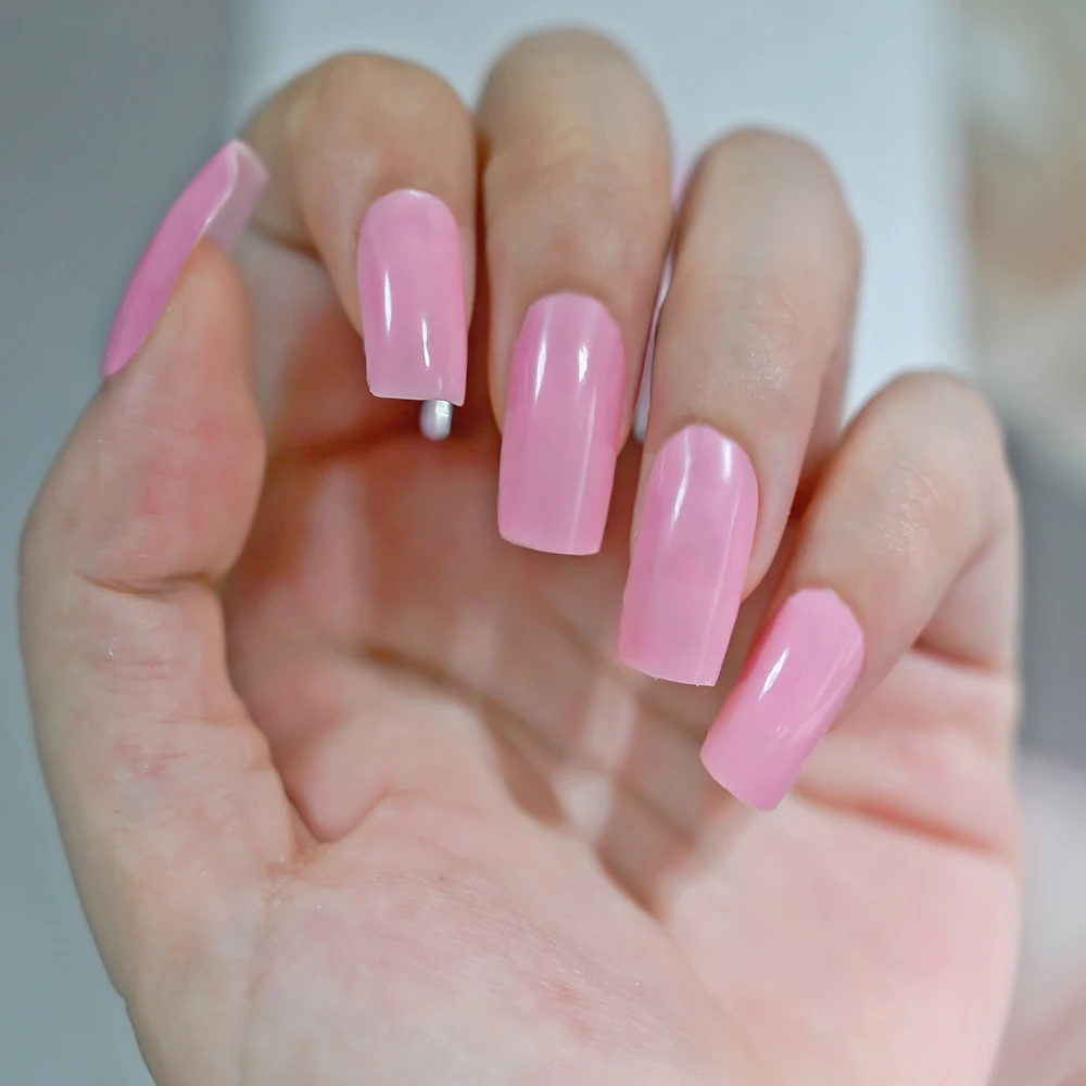 14 Tips DIY Baking-free Nail Sticker Long-Lasting Solid Color Nail Strips Patch Slider Full Cover Decal Self-Adhesive Full Wraps