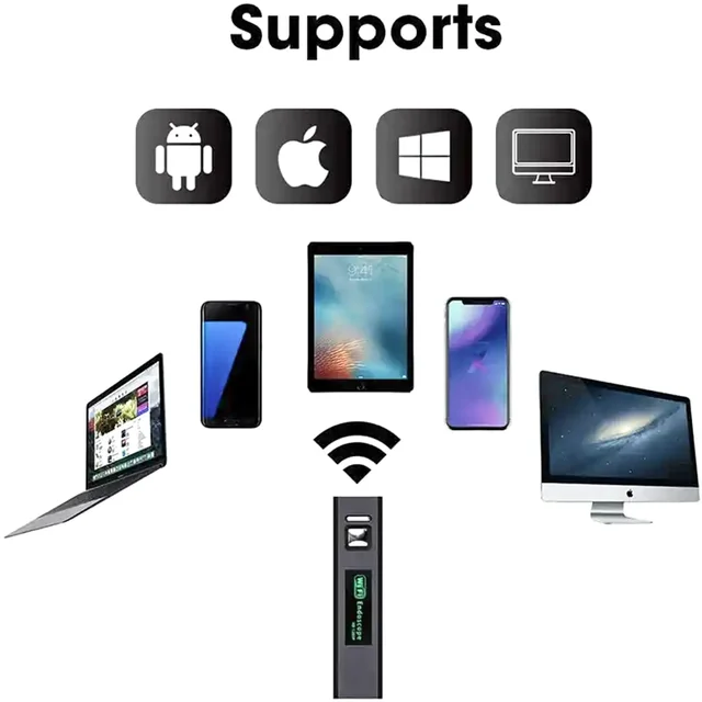 5.5/8mm 1200P Endoscopic Wifi Camera Endoscope For Android Iphone IOS Mobile Smartphone Car Inspection Tools Single Dual Lens 2