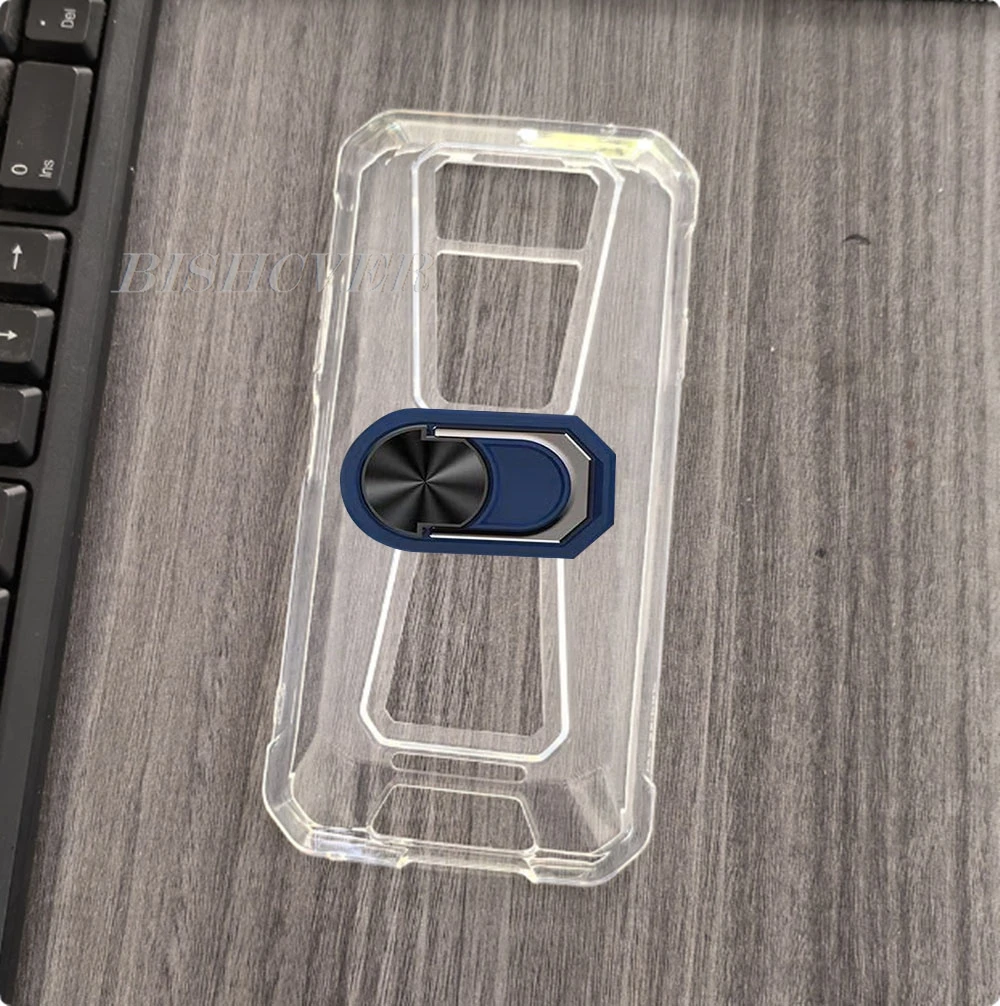 Enhanced TPU Soft Silicone Back Ring Holder Bracket Case
