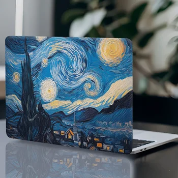 2 pezzi, beige chiaro per laptop, resistente ai graffi, autoadesivo adatto per notebook da 12-15,6, design con taglio fai-da-te di alta qualità a tema