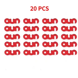 10-Pack Adjustable Tent Cord Tensioner Kit (Red 20Pcs)