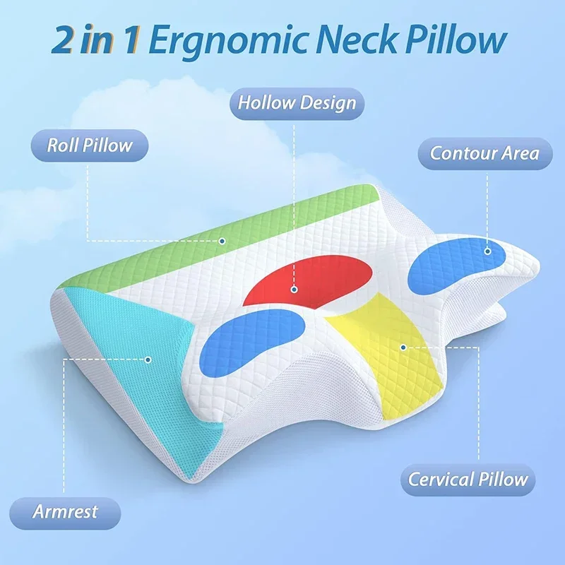 Hot-quality Memory Foam Protection Slow Rebound Pressure Reduction Butterfly Pil