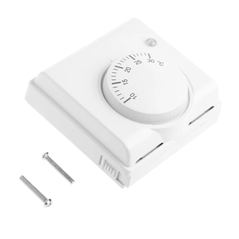 

220V 6A Room Mechanical Thermostat Regulator Temperature Controller Durable Dropship