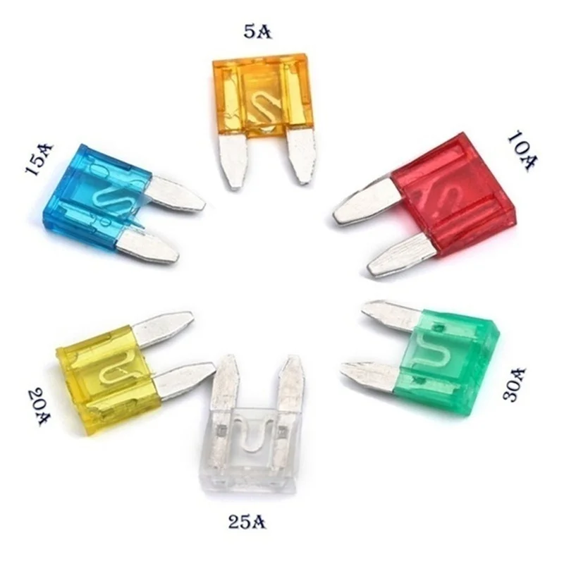 Car Fuses 5/10/15/20/25/30A Micro Fuse Aluminum Automotive/Motorcycle/Shipping 30/35/60/90/120pcs/lot car fuse kit car fuses