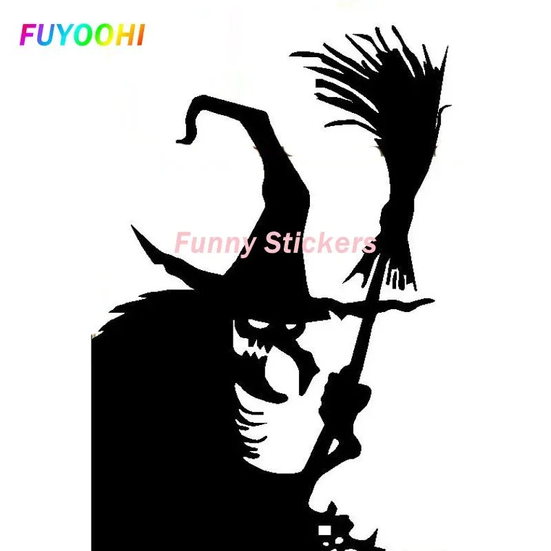 

FUYOOHI Play Stickers Personality Funny Evil Witch Car Decoration Accessories Stickers Creative Waterproof Cover Scratch Decal
