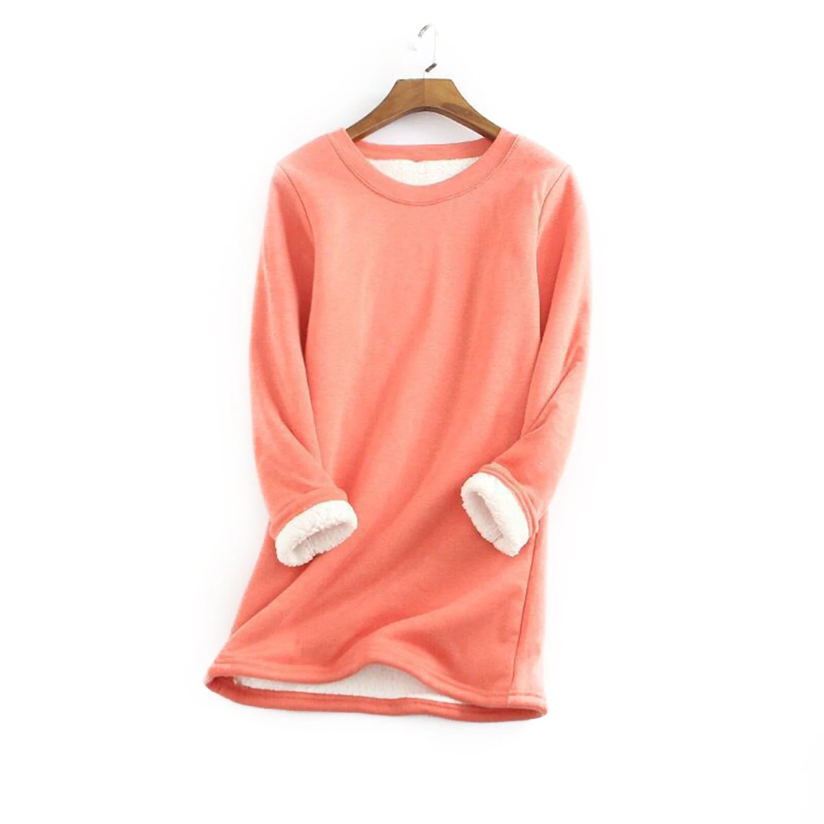 

Женский теплый флисовый Топ, Женский Осенний теплый свитер, подходит для друзей, одежда для встреч