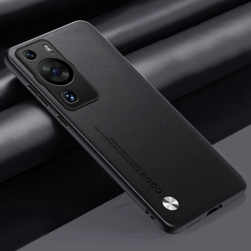Luxury PU Leather Matte Silicone Full Protection Phone Case