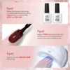 BORN PRETTY 6pcs Reflective Glitter Gel Nail Polish Set Pink Red Reflective Super Shine Glitter Gel Semi Permanent UV LED Varnis 6