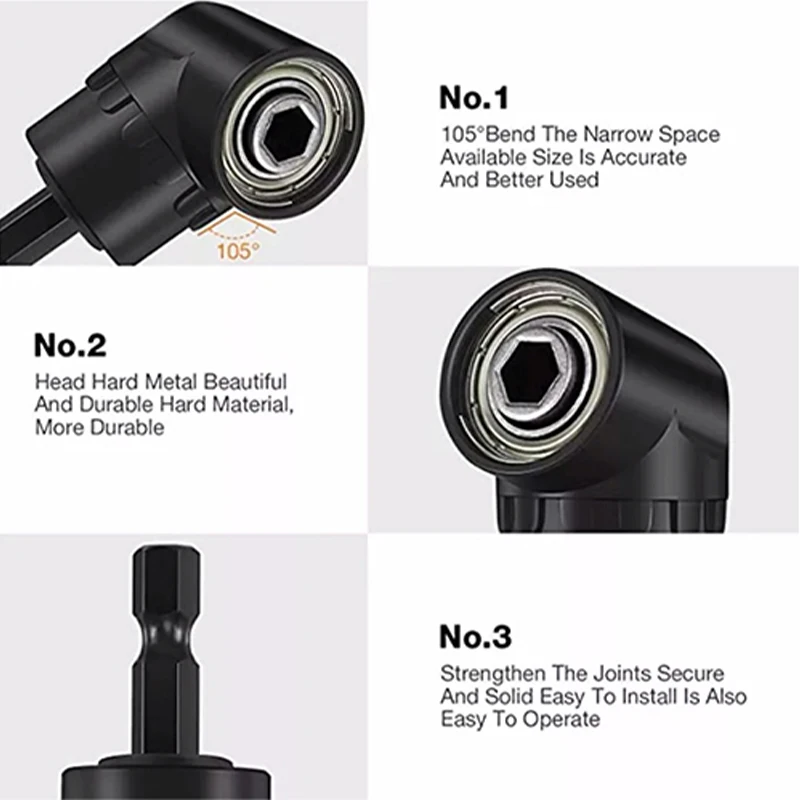 Adjustable Magnetic Ratchet Screwdriver with Bending Drill Adapter