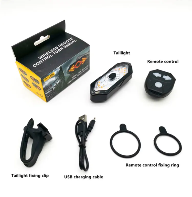Indicatore di direzione per bici luce posteriore a LED lampada per