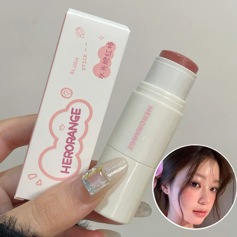 HERORANGE Aqua powder blusher Stick Korean Girls Whitening Natural Naked Makeup Highlight powder blusher Brightening Cream 2