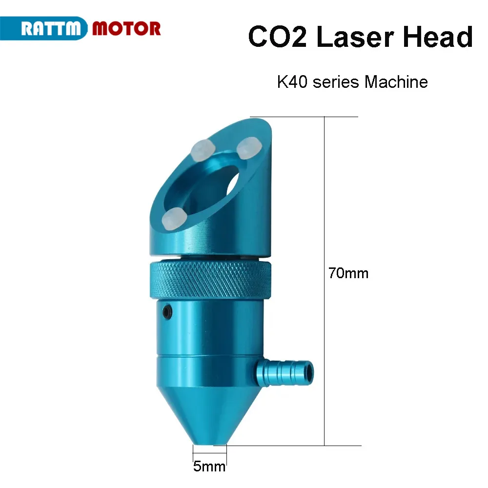 

CO2 Laser Head for K40 Series Laser Engraving Cutiing Machine Lens Dia 15/18mm Focal Length 50.8mm Mirror 20mm