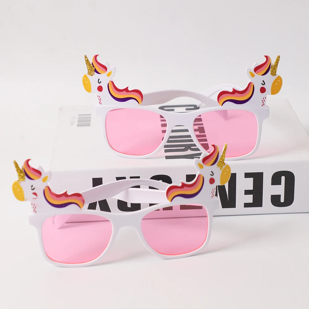 1Pcs Cartoon Unicorn Party Glasses Kawaii Kids Adult Birthday Glasses Decoration Wedding Photobooth Props Party Favor