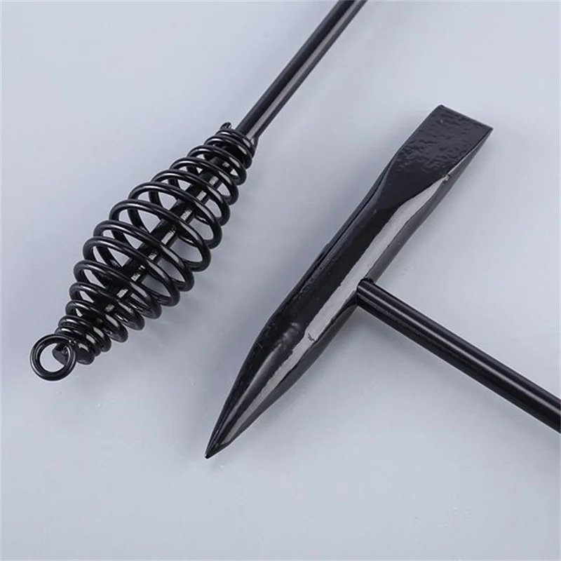 300g/500g Welding Hammers Slag Removal Tool Chipping Welding Slag Hammer with Coil Spring Handle Steel Industrial Hammer