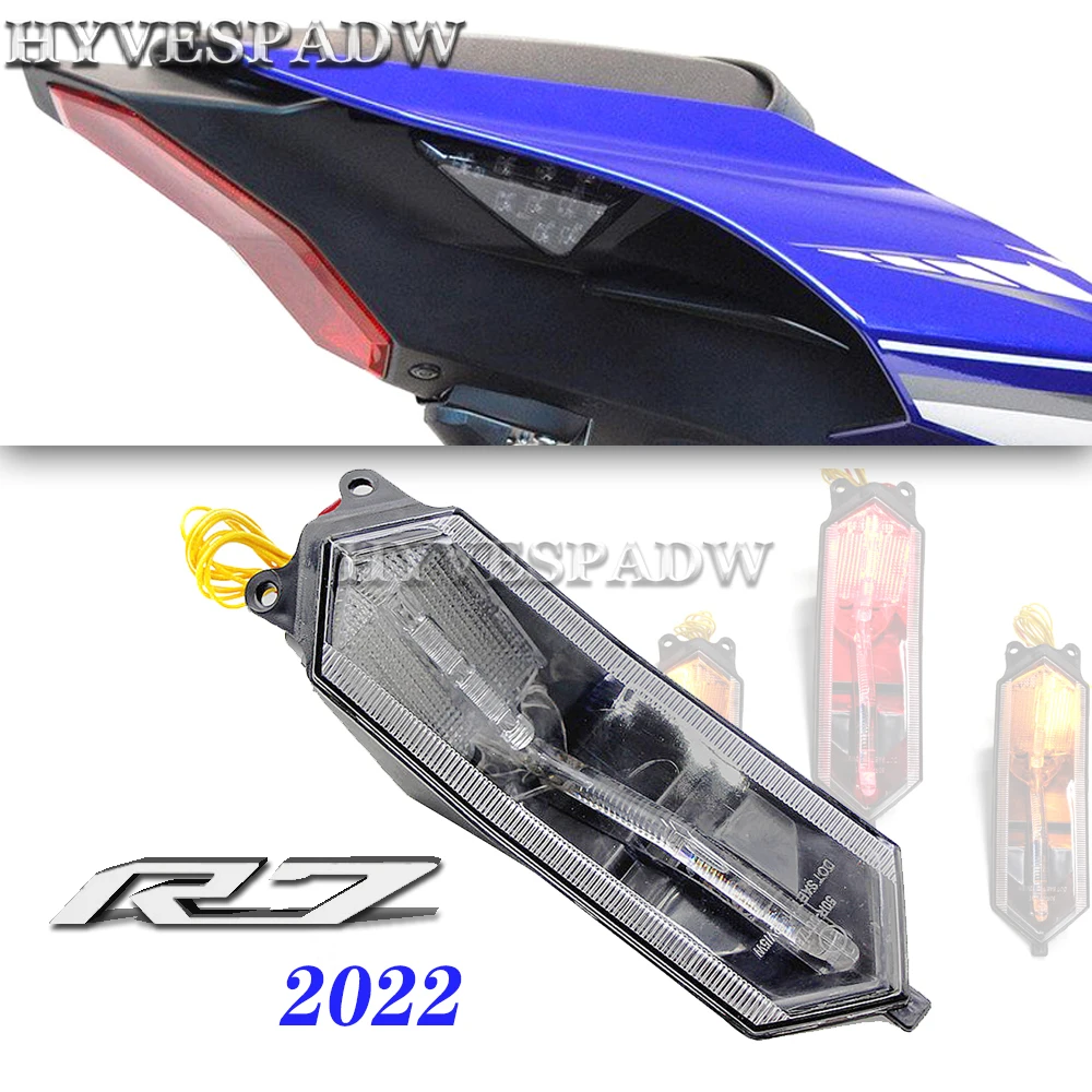 

For Yamaha YZFR7 2022 YZF R7 E-Mark Rear Tail Light Brake Turn Signals Integrated LED Light