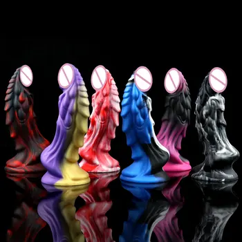 Dragon Dildo Artificial Silicone Penis Dildos Suction Cup Monster Dildo Sex Toys For Woman Masturbator Gode Adult Sex Products 6