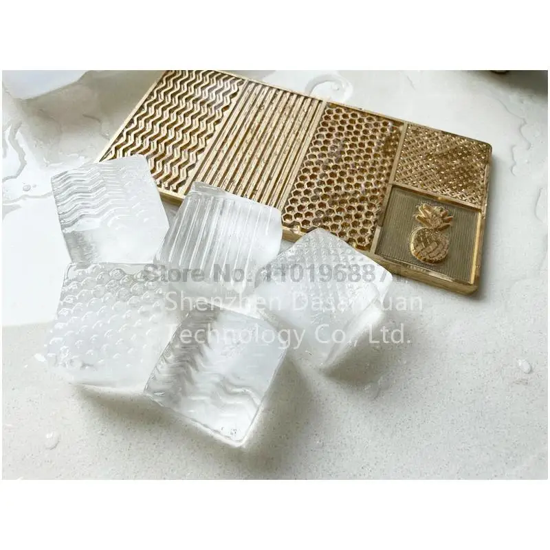 Bar Brass Cube Ice Stamp Custom Logo Branding Icecube Stamping