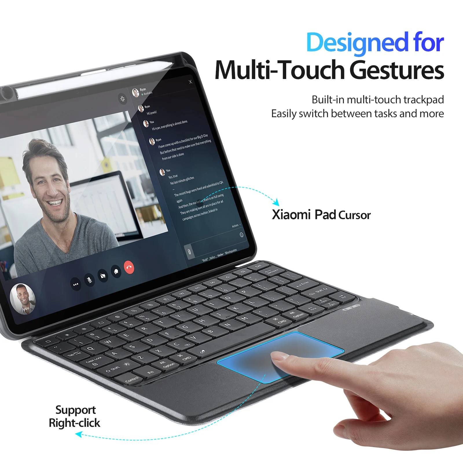 DUX DUCIS for Xiaomi Pad 7 7 Pro touch keyboard protective cover XM Pad 6 Wireless keyboard Pad5 5Pro case