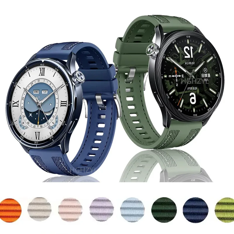 22mm Original Sport Nylon Silicone Watch Strap Bracelet