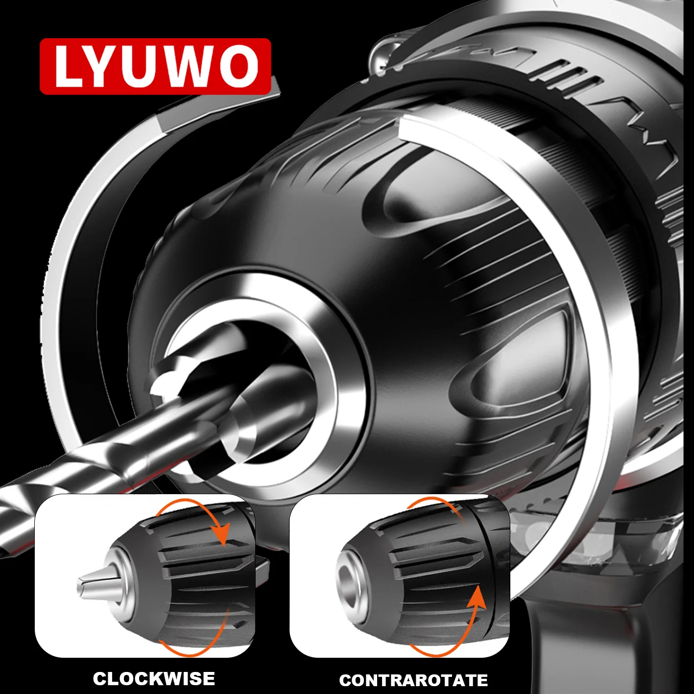 LYUWO  帱  ũ ̹ ̴ ̹,    ġ, DC Ƭ ̿ ͸, 12V, 16V, 20V, 3/8 ġ