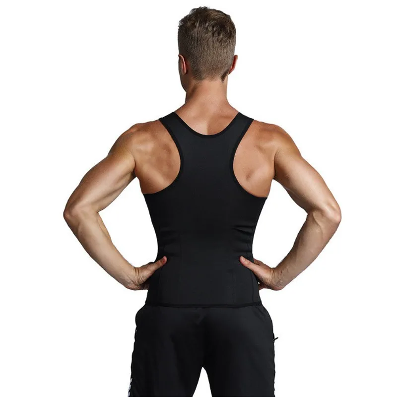 1pcs Men's body shaper slimming vest waist trainer compression sports vest compression sports top muscle shaper Corset Waist Trainer Men Slimming Body Shaper Vest Zipper Buckle Type Correction Abdomen Tank Top Fitness Shapewear
