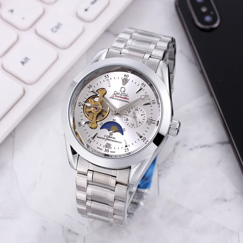 

New Fashion Women Men Mechanical Automatic Watch Mens Womens Watches Luxury Classic Retro Casual Big diamond Wristwatches
