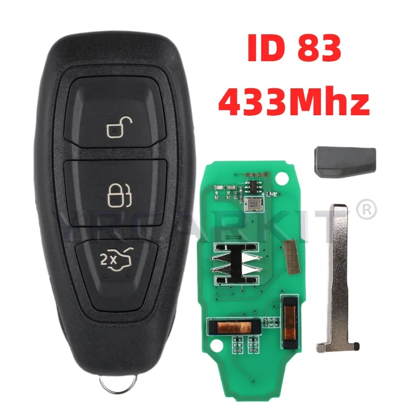 Keyless Entry Smart Remote for Car with ID49 Chip and Battery Casing