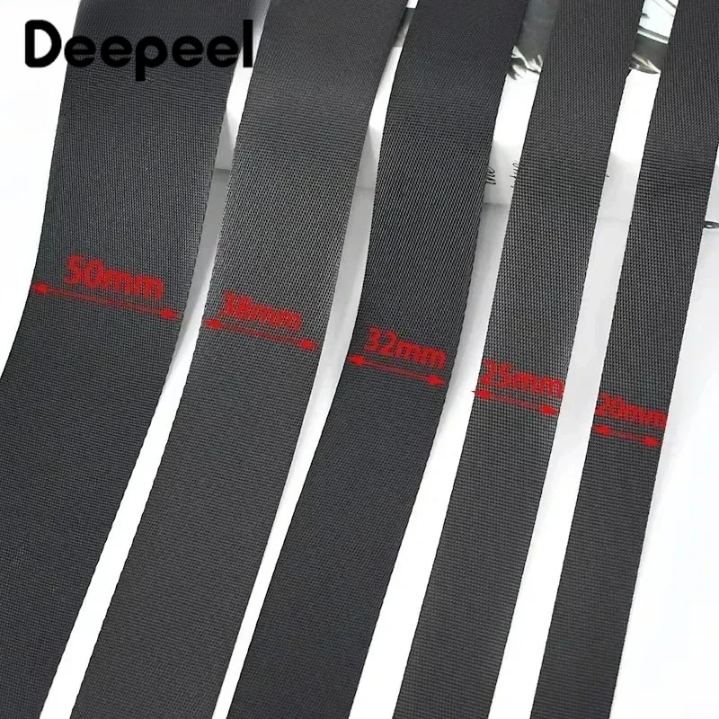 5M 20-50mm 나일론 웨빙 스트랩 가방용 리본 밴드 벨트 슬링 개 목걸이 의류 장식 바이어스 바인딩 DIY 바느질 액세서리