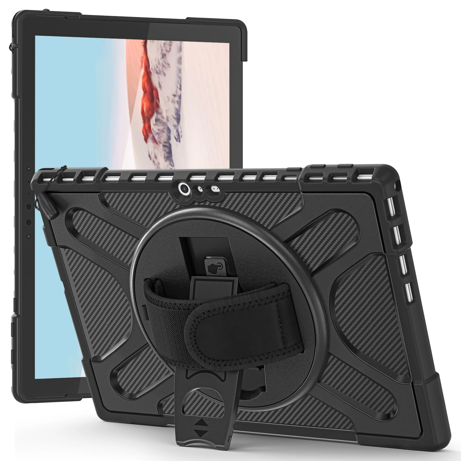 

Чехол для планшета с подставкой с вращением на 360 градусов для Microsoft Surface Pro 7