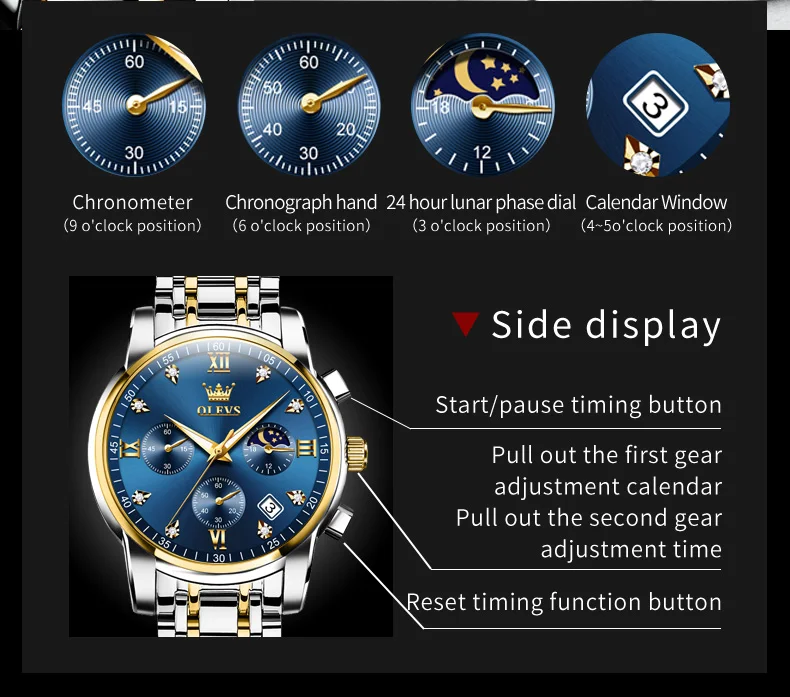 OLEVS 2858 Men's Watch - Water resistance