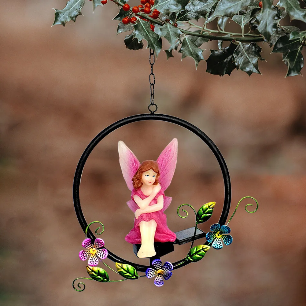 Description Picture 5 of itemLED Solar Lawn Stake Night Light Butterfly Flower Fairy Hanging Lamp Outdoor Garden Waterproof Lamp Yard Art Craft
