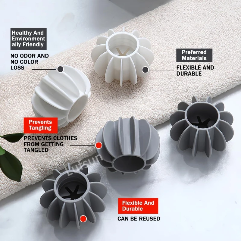 2/5/10/20PCS Laundry Ball Reusable Clothes Hair Cleaning Tool Pet Hair Remover Washing Machine Cat Catcher Laundry Ball