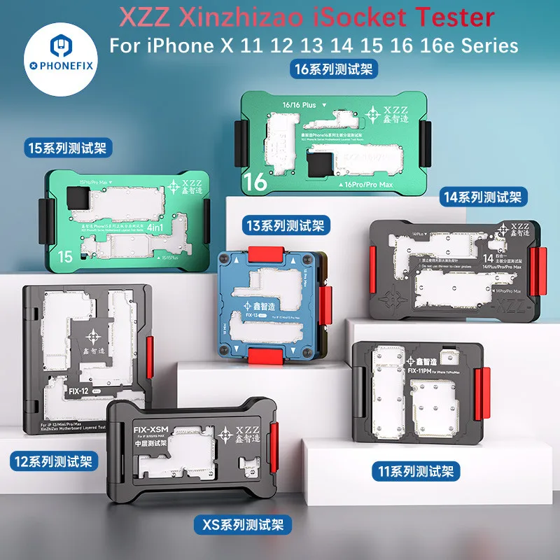 Xinzhizao XZZ Motherboard Tester Fixture for iPhone X-16 17 Pro