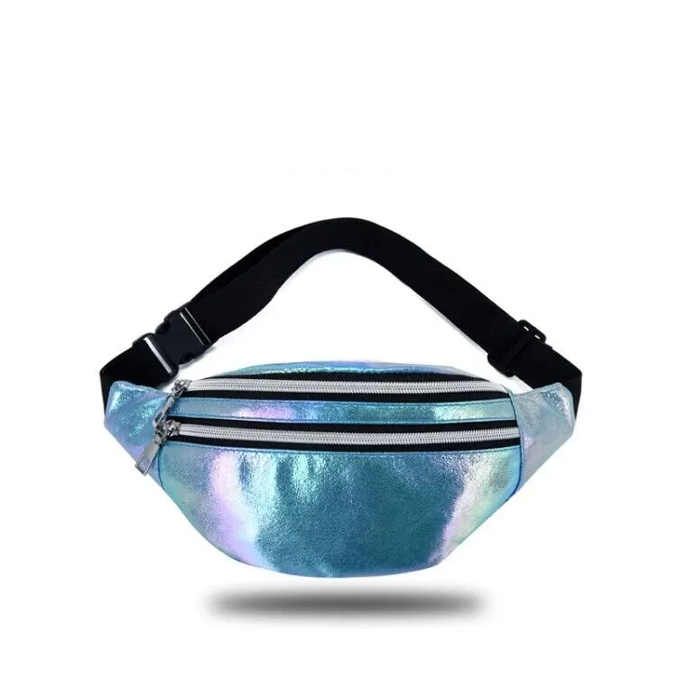 Iridescent Holographic Waist Bag