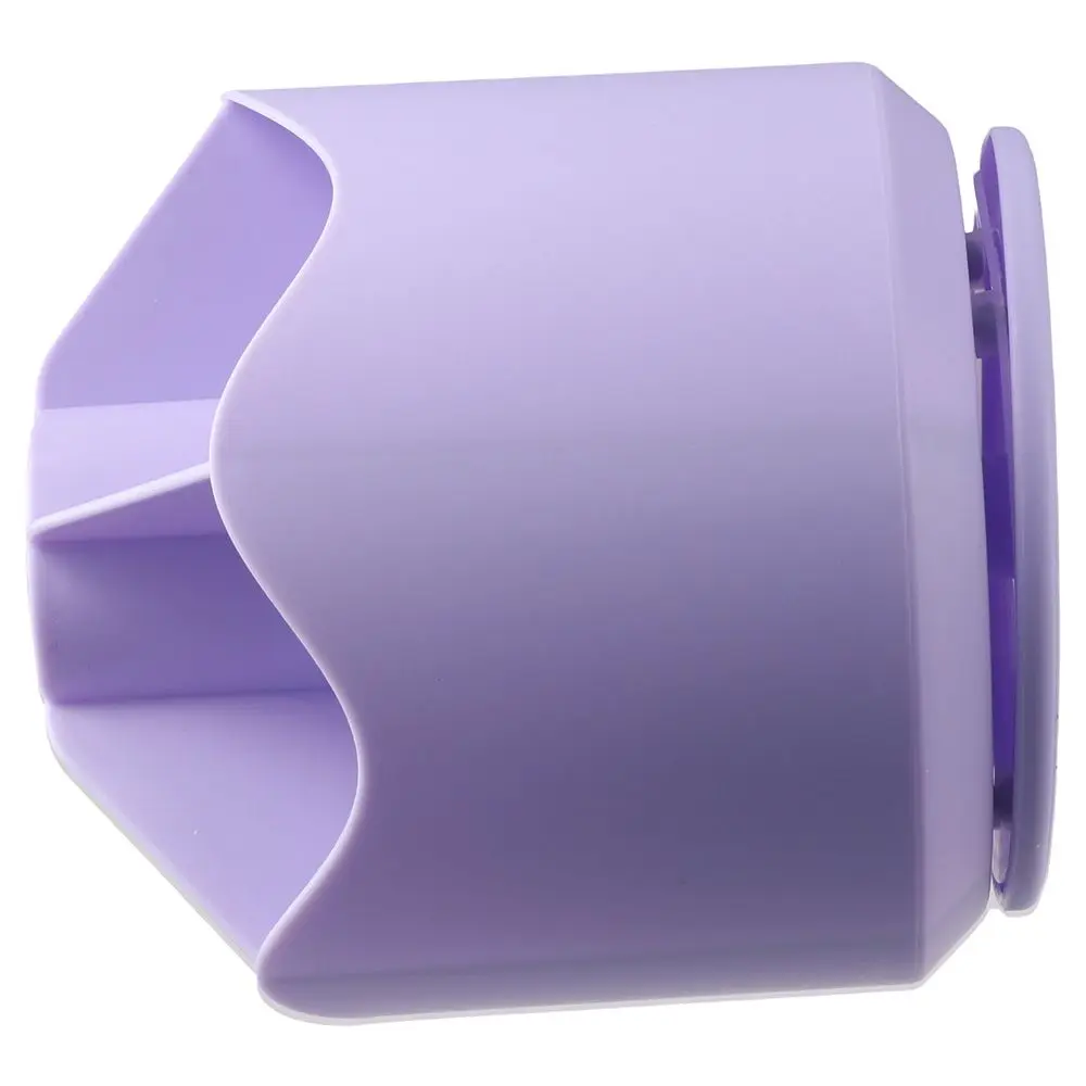 Purple Rotary Pen Holder Large Capacity Creative Multifunctional Compartment Storage Bucket