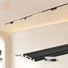 5mm Slim Magnetic Track Light System Black White Ultra Thin Ceiling Surface Mounted Led Rail Lamp Linear Magnet Home Lamps 1