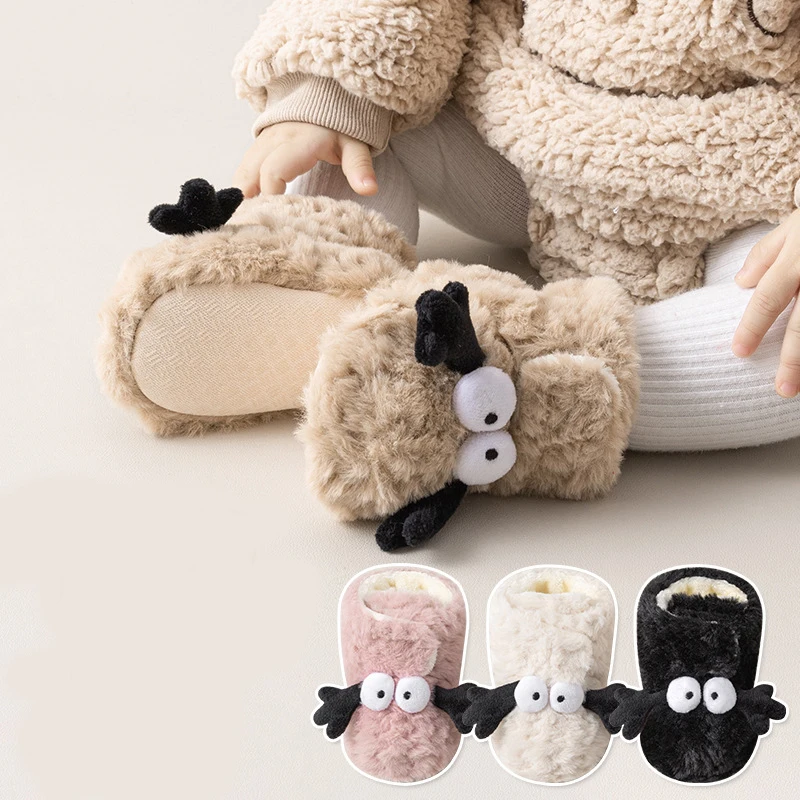 

Baby Winter Shoes For Girl Boy Newborn Infant Cribs Casual Baby Plush Fluffy Barefoot Walking Shoes Kids Booties Toddler Items