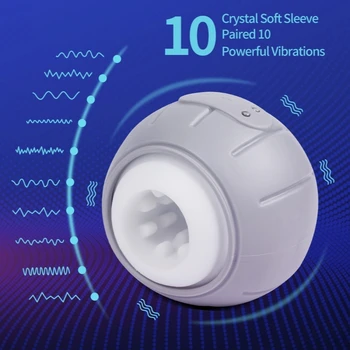 2022 Automatic Male Masturbator Cup Vibrator Vagina Blowjob Masturbation Adult Goods for Men Sucking Machine Sexy Toys for Men 3