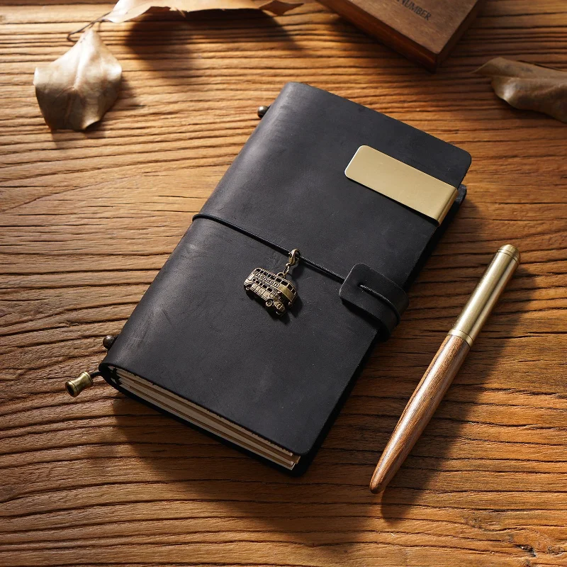 Genuine Leather Handmade Vintage Traveler's Notebook & Journal Organizer Cover