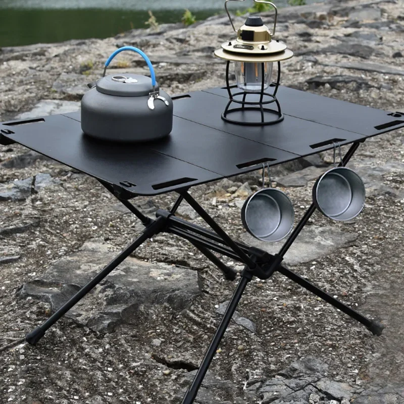 

Outdoor Camping Table Portable Aluminum Alloy Stand Parallel Bars Foldable Table Lightweight Tactical Table Picnic BBQ