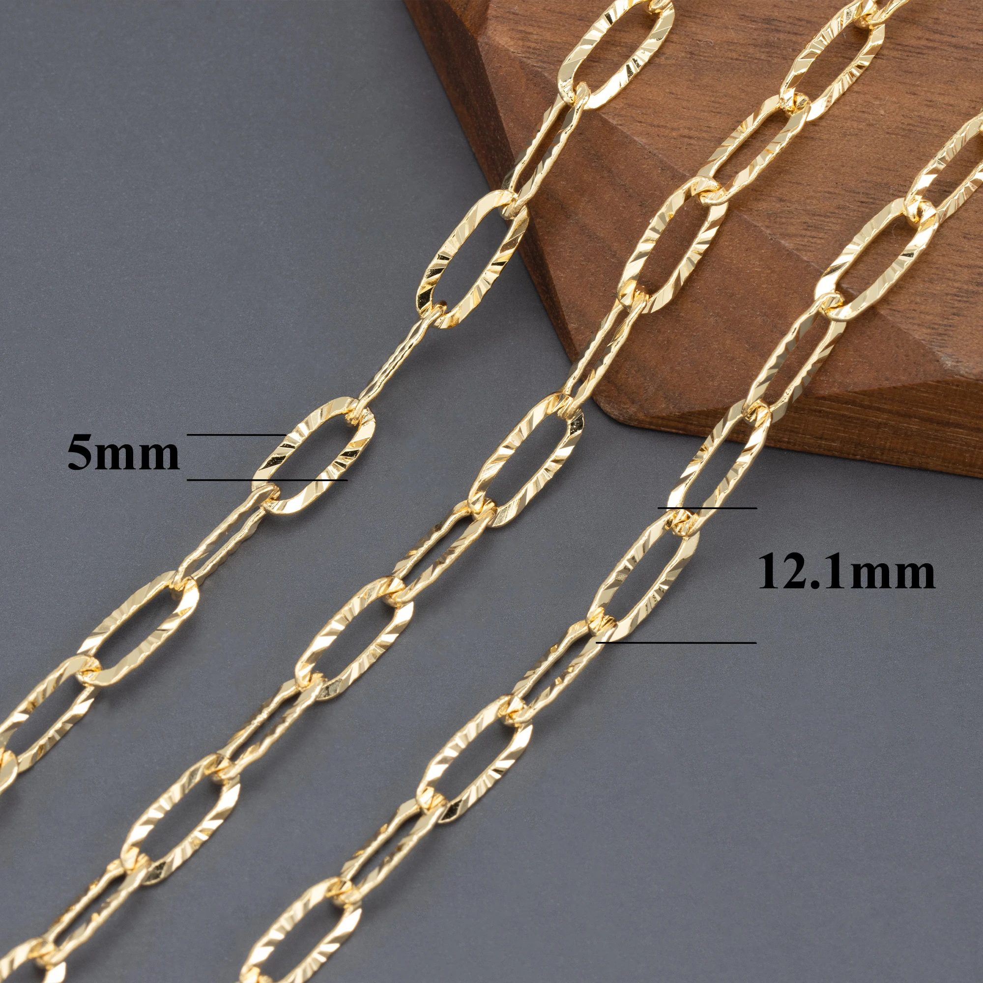 GUFEATHER,1 메터/몫,C126,보석 액세서리,diy 체인,통과 REACH,니켈 프리,18k 금 도금,보석 만들기,diy 팔찌 목걸이