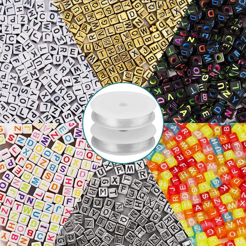 

Алфавитные бусины со стразами, браслет «сделай сам», цепочка для ключей, ожерелье и другие украшения