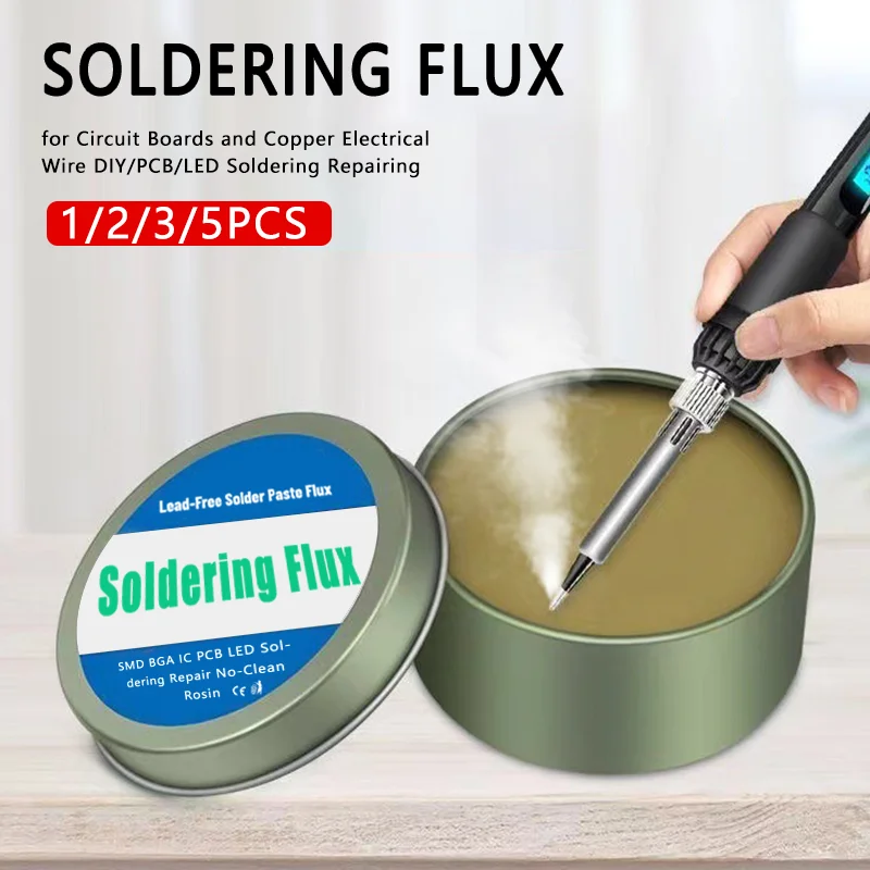 

Solder Paste Lead-Free Welding Flux Rosin Iron Repair Welding Paste for Soldering Circuit Boards PCB LED Repair Soldering Flux
