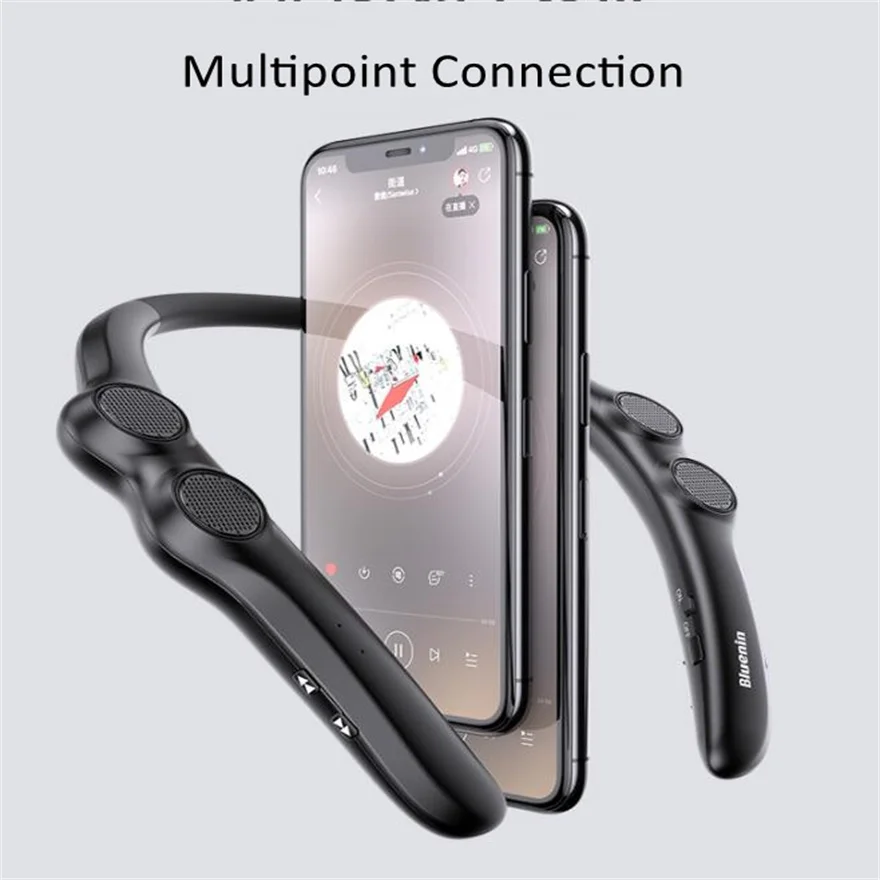 Portable Neck Hanging Bluetooth Speaker Wireless Stereo System_voghion.com
