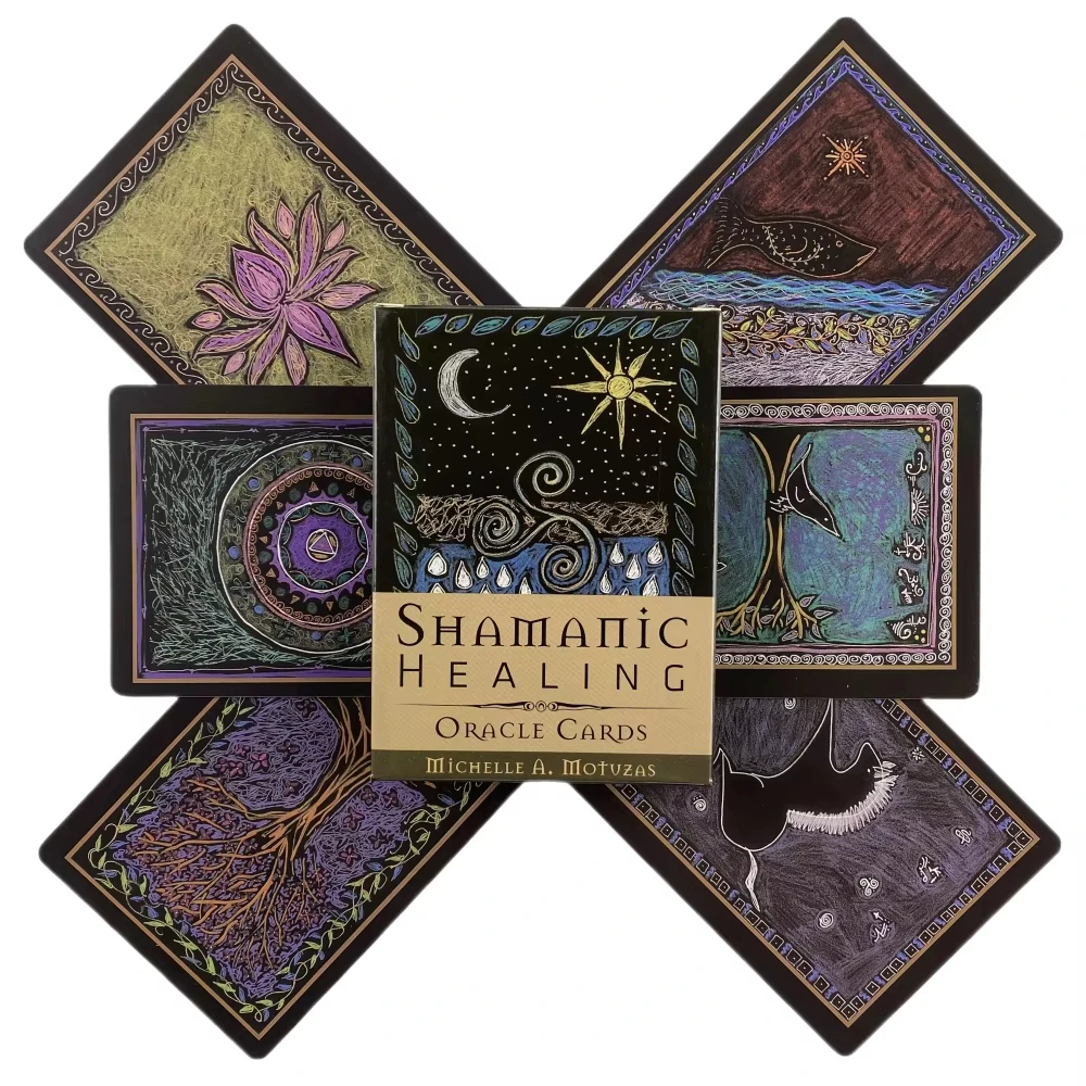 Shamanic Healing Oracle Cards Deck Tarot Family Party Prophecy Divination Board Game Party Playing Poker Paper