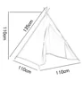 Portable Kids Tent Teepee Tent For Children Tipi Infantil House For Girl Cabana Boy Tents Decoration Carpet LED Lights 6