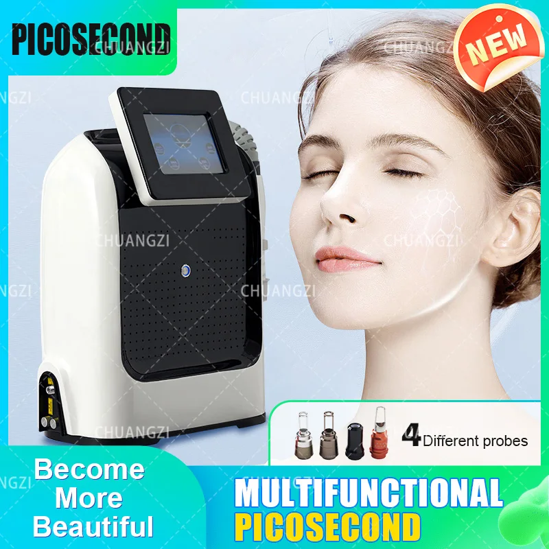 

Portable Picosecond Hair Removal Q Switched Nd Yag La-ser 532Nm 1064Nm 1320Nm Tattoo Removal Machine