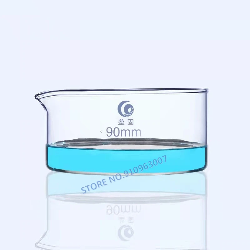 1pc High borosilicate glass crystallizing dish Circular dish Laboratory High temperature resistance lab glass supplies petri culture dish