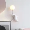Cartoon Polar Bear LED Sconce Wall Light Creative Indoor Lighting G9 Bulb Led Bedside Atmosphere Lamp Kid Children Bedroom Decor 3