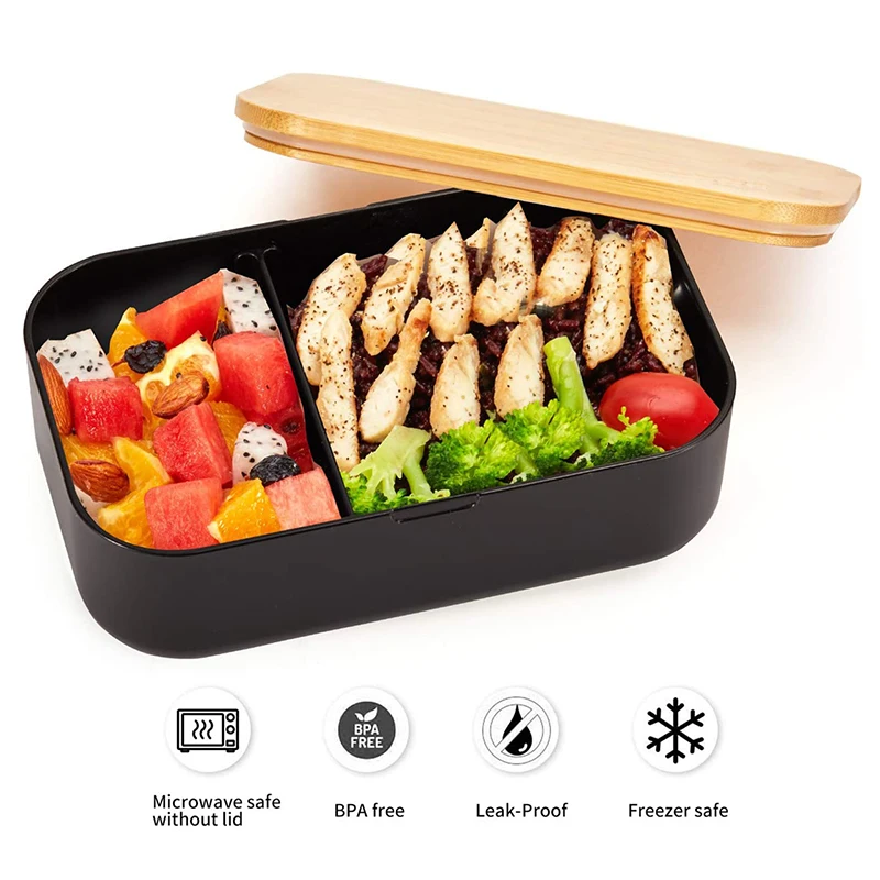 Premium Bento Box Adult Lunch Box With 2 Compartments And